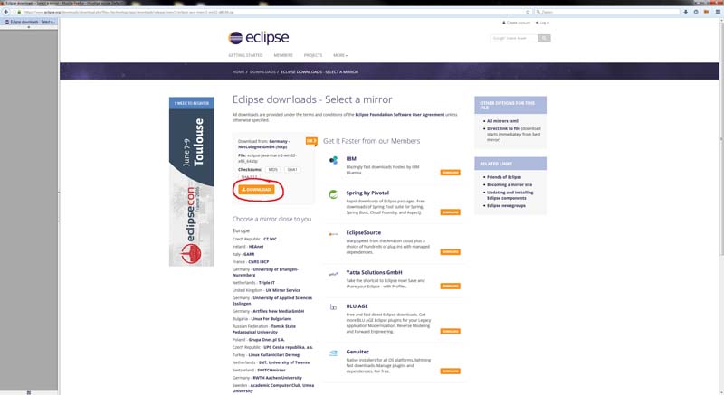 Getting started with Eclipse